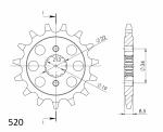 Pignon de sortie de boite SuperProx PSB CST - 1403 14 50 - 32179 14 JTF - 1908 14 - 14 dents