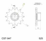 Pignon de sortie de boite SuperProx PSB CST - 947 16.2 - 16 dents
