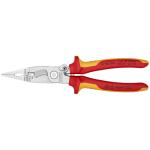 Pince multiprise Knipex MULTIFONCTION PRO COMPACT CHROME INSTALLATION ELECTRIQUE POIGNEE ISOLEE CERTIFIEES VDE 6 FONCTIONS 13 96 200 MADE IN GERMANY