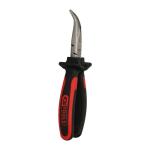 Pince &agrave; bec KS Tools demi-rond coud&eacute; &agrave; poign&eacute;e bi-composants, L. 210 mm