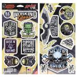 Planche de stickers Lethal Threat BLUE COLLAR SERIES 300x150mm x2