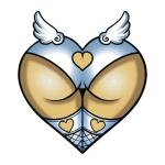 Planche de stickers Lethal Threat MINI ANGEL ASS 60x80mm