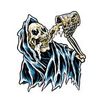Planche de stickers Lethal Threat MINI BEER REAPER 60x80mm