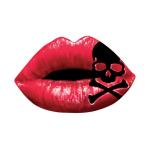 Planche de stickers Lethal Threat MINI CROSSBONE LIPS 60x80mm