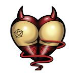 Planche de stickers Lethal Threat MINI DEVIL ASS 60x80mm