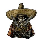 Planche de stickers Lethal Threat MINI DEVIL BANDIDO 60x80mm