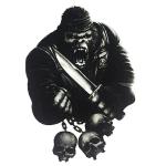 Planche de stickers Lethal Threat MINI GORILLA SKULL 60x80mm