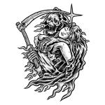 Planche de stickers Lethal Threat MINI LUST OVER LOVE 60x80mm