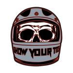 Planche de stickers Lethal Threat MINI SHOW TOURS HELMET 60x80mm