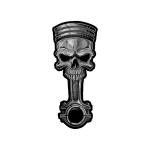 Planche de stickers Lethal Threat MINI SKULL PISTON 60x80mm