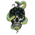 Planche de stickers Lethal Threat MINI SNAKE SKULL 60x80mm