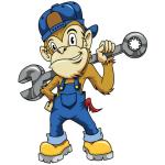 Planche de stickers Lethal Threat MINI VILAIN SINGE CLE 60x80mm