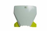 Plaque avant Racetech blanc/Yellow