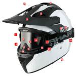 Plaque lat&eacute;rale casque Shark EXPLORE-R