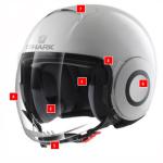 Plaque lat&eacute;rale casque Shark MICRO