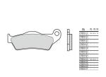 Plaquettes de frein Brembo 07BB04SP M&eacute;tal fritt&eacute;