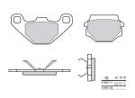 Plaquettes de frein Brembo 07BB0708 Organique