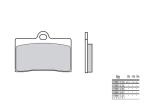 Plaquettes de frein Brembo 07BB15SC M&eacute;tal fritt&eacute;