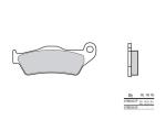 Plaquettes de frein Brembo 07BB28SP M&eacute;tal fritt&eacute;
