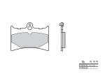 Plaquettes de frein Brembo 07GR56SC m&eacute;tal fritt&eacute;