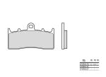 Plaquettes de frein Brembo 07GR62SC M&eacute;tal fritt&eacute;