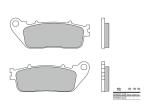 Plaquettes de frein Brembo 07HO13SP M&eacute;tal fritt&eacute;