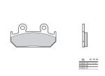 Plaquettes de frein Brembo 07HO21SC M&eacute;tal fritt&eacute;