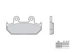 Plaquettes de frein Brembo 07HO23SA M&eacute;tal fritt&eacute;