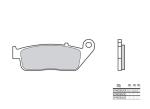 Plaquettes de frein Brembo 07HO30SA M&eacute;tal fritt&eacute;