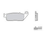 Plaquettes de frein Brembo 07HO34SP M&eacute;tal Fritt&eacute;