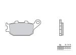 Plaquettes de frein Brembo 07HO36SP M&eacute;tal fritt&eacute;