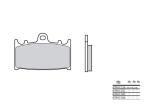 Plaquettes de frein Brembo 07KA13RC Carbone C&eacute;ramique Racing