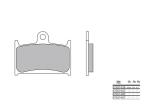 Plaquettes de frein Brembo 07SU14RC Carbone C&eacute;ramique Racing