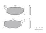 Plaquettes de frein Brembo 07SU32SP M&eacute;tal Fritt&eacute;