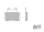 Plaquettes de frein Brembo 07YA12SP m&eacute;tal fritt&eacute;