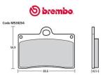 Plaquettes de frein Brembo M538 Z03 Type D Endurance