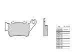 Plaquettes de frein Brembo origine 07BB0258 Organique