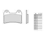 Plaquettes de frein Brembo origine 07BB1990 M&eacute;tal fritt&eacute;