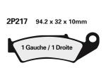 Plaquettes de frein Nissin 2P217NS Semi-M&eacute;tallique