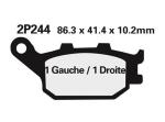 Plaquettes de frein Nissin 2P244NS Semi-M&eacute;tallique