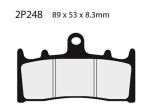 Plaquettes de frein Nissin 2P248NS Semi-M&eacute;tallique