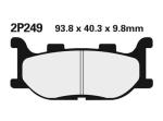 Plaquettes de frein Nissin 2P249NS Semi-M&eacute;tallique