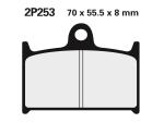 Plaquettes de frein Nissin 2P253ST Sinter