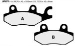 Plaquettes de frein Nissin 2P271NS Semi-M&eacute;tallique