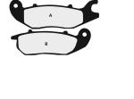 Plaquettes de frein Nissin 2P305NS semi-m&eacute;tallique