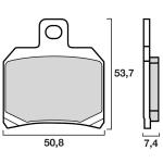 Plaquettes de freins Brembo Organique arri&egrave;re (Sp&eacute;cial S selon mod&egrave;le)