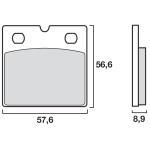 Plaquettes de freins Brembo Organique avant (Sp&eacute;cial ABS selon mod&egrave;le)