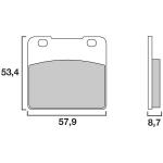 Plaquettes de freins Brembo Plaquettes Sinter M&eacute;tal Fritt&eacute; Avant