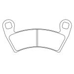 Plaquettes de freins CL Brakes m&eacute;tal fritt&eacute; - 1229ATV1