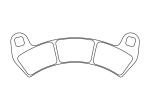Plaquettes de freins CL Brakes m&eacute;tal fritt&eacute; - 1247ATV1